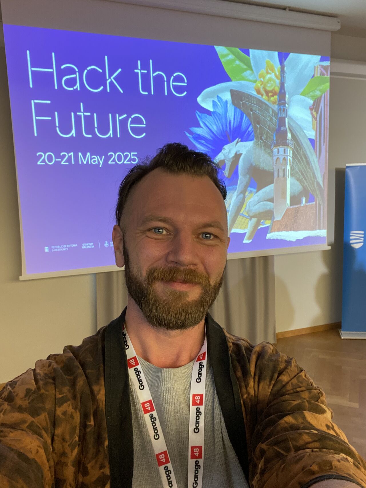 Alex Farlander at an AI and entrepreneurship event